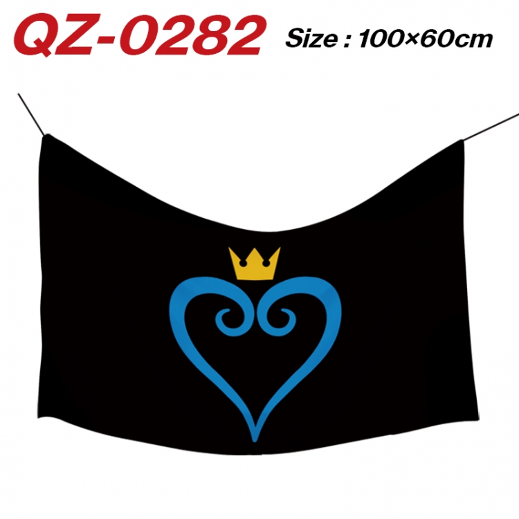 kingdom hearts Anime Full Color Watermark Printing Banner 100X60CM QZ-0282