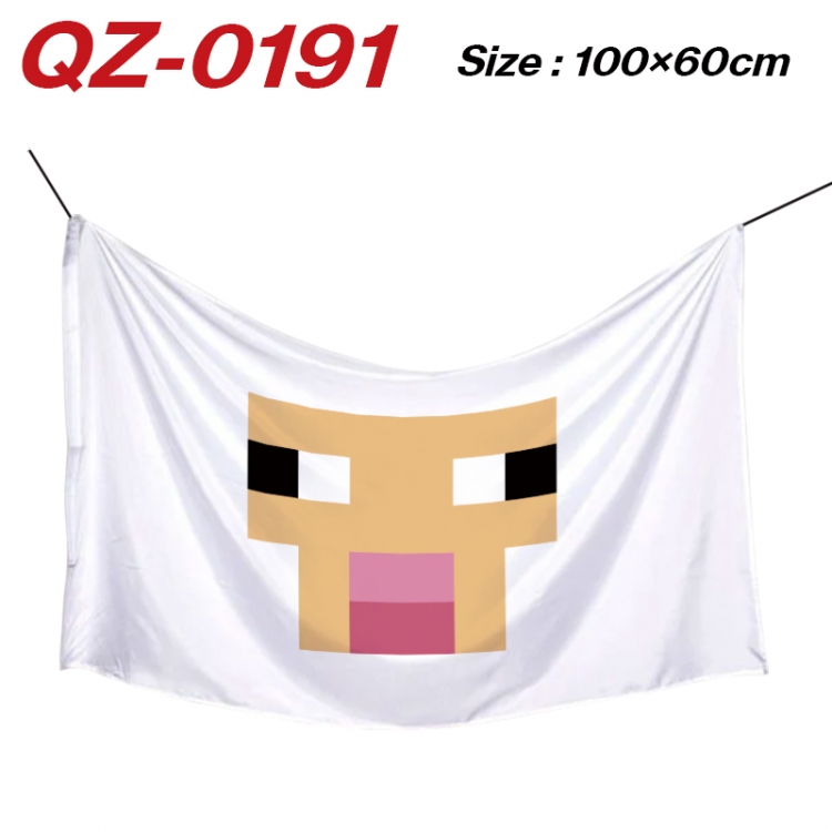 Minecraft Anime Full Color Watermark Printing Banner 100X60CM QZ-0191