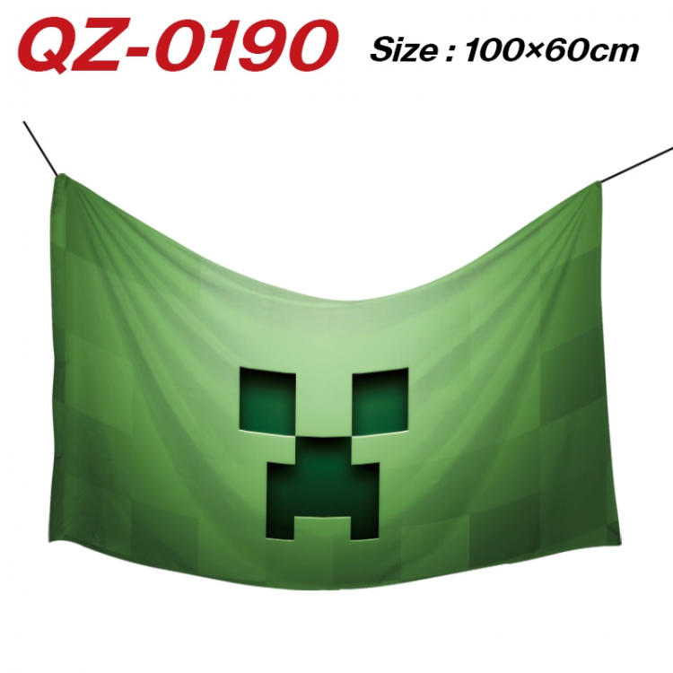 Minecraft Anime Full Color Watermark Printing Banner 100X60CM  QZ-0190