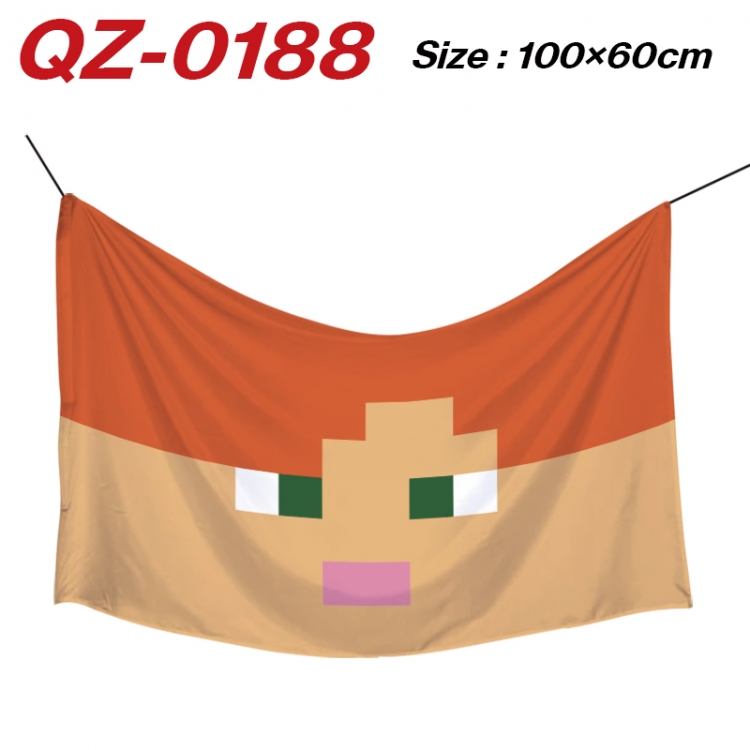 Minecraft Anime Full Color Watermark Printing Banner 100X60CM QZ-0188