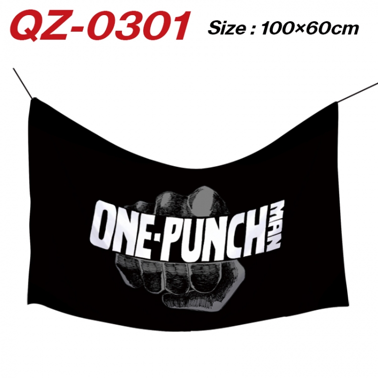 One Punch Man Anime Full Color Watermark Printing Banner 100X60CM  QZ-0301