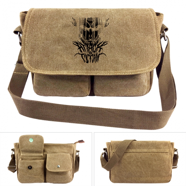 Shingeki no Kyojin  Anime peripheral canvas shoulder bag shoulder bag 7x28x20cm