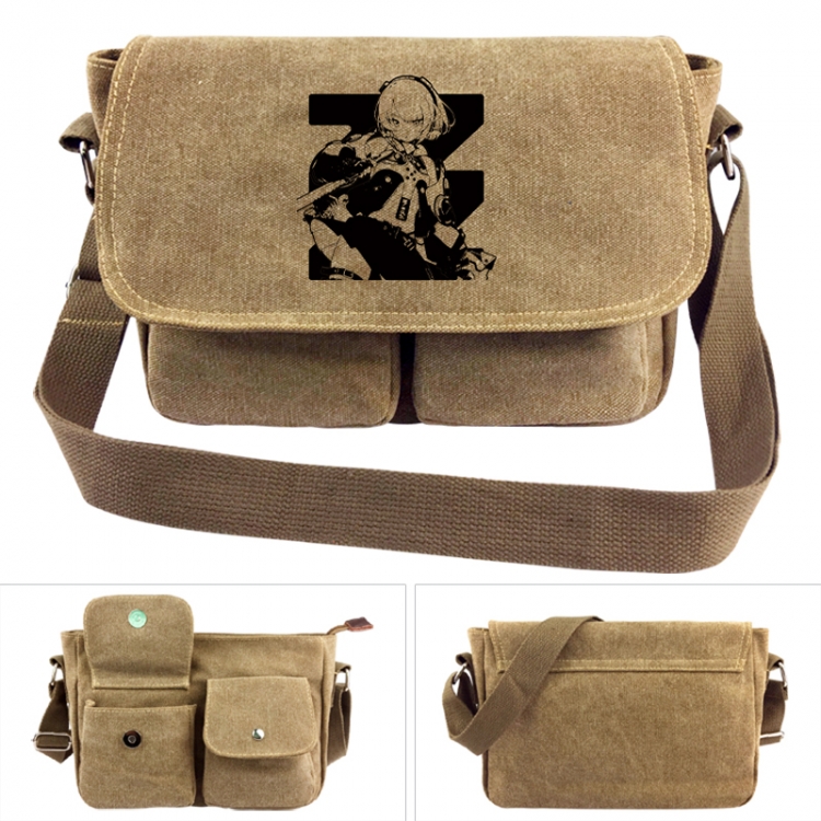 Zenless Zone Zero  Anime peripheral canvas shoulder bag shoulder bag 7x28x20cm