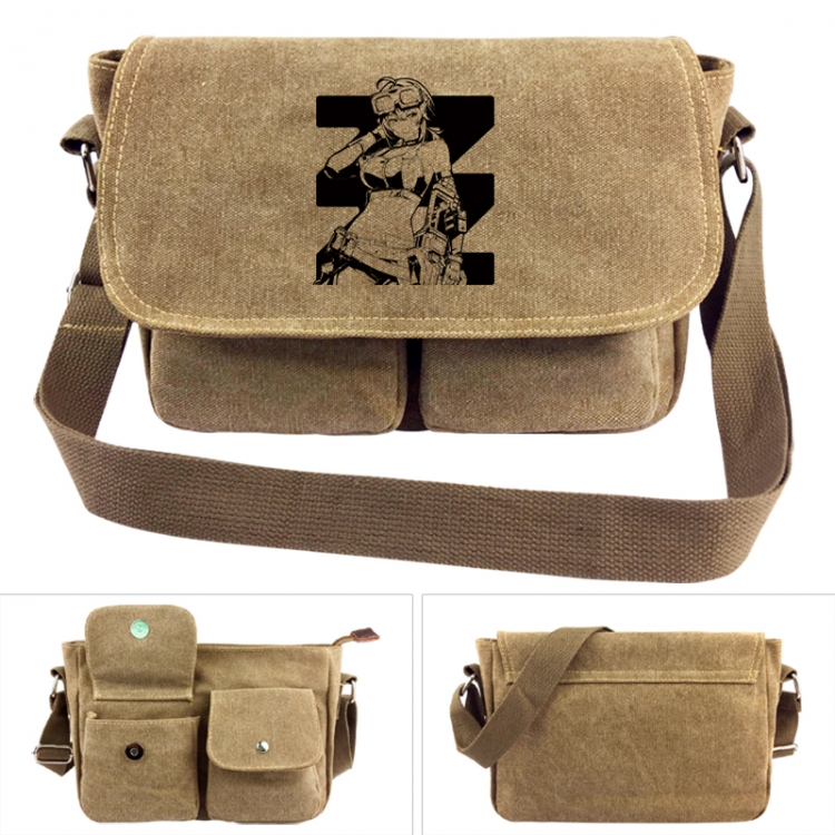 Zenless Zone Zero  Anime peripheral canvas shoulder bag shoulder bag 7x28x20cm