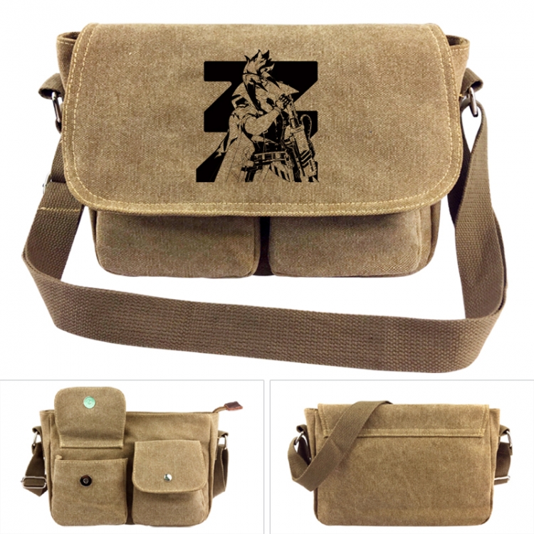 Zenless Zone Zero  Anime peripheral canvas shoulder bag shoulder bag 7x28x20cm