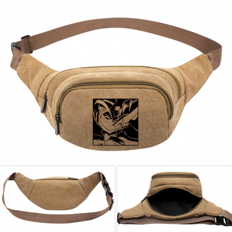 Hazbin Hotel Anime khaki canvas waist bag 27X14X5CM