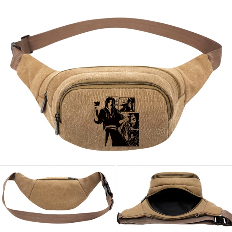 Heaven Official's Blessing Anime khaki canvas waist bag 27X14X5CM