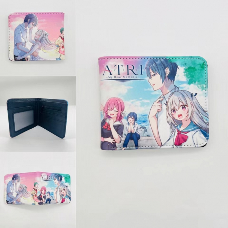 ATRI -My Dear Moments Full color Two fold short card case wallet 11X9.5CM