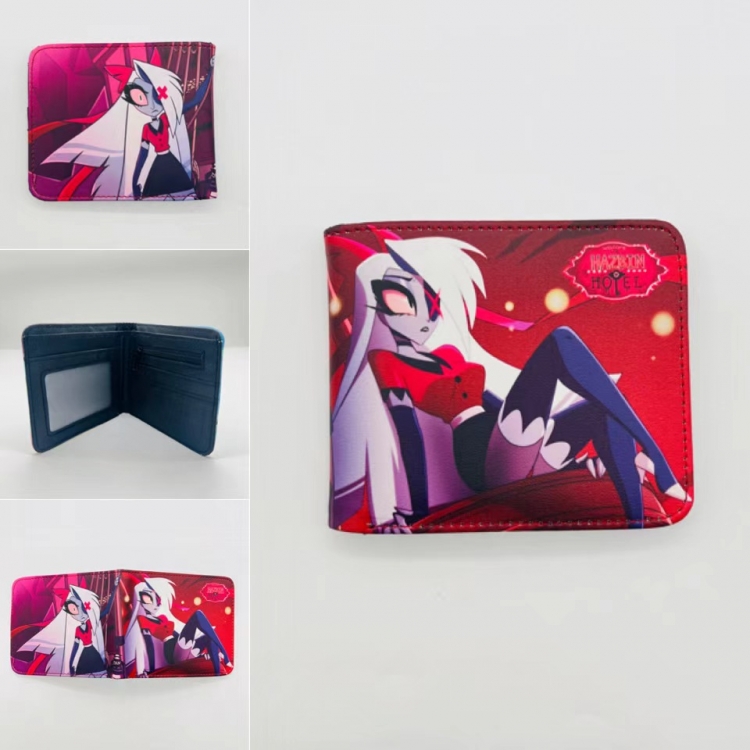 Hazbin Hotel Full color Two fold short card case wallet 11X9.5CM  