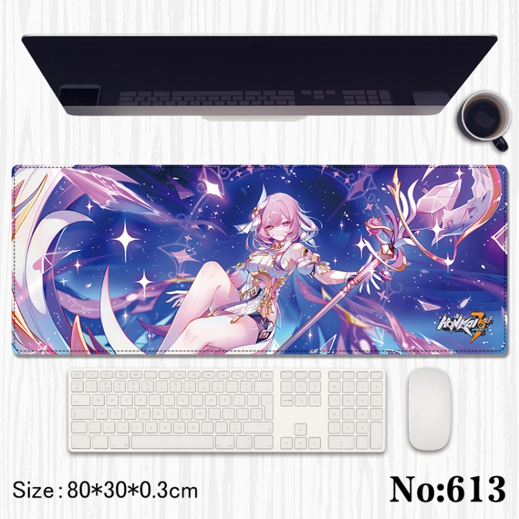 Collapse 3 Anime peripheral computer mouse pad office desk pad multifunctional pad 80X30X0.3cm