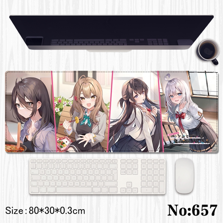 Alya Sometimes Hides Her Feelings in Russian Anime peripheral computer mouse pad office desk pad multifunctional pad 80X