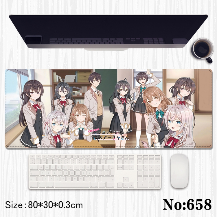 Alya Sometimes Hides Her Feelings in Russian Anime peripheral computer mouse pad office desk pad multifunctional pad 80X