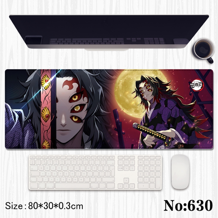  Demon Slayer Kimets Anime peripheral computer mouse pad office desk pad multifunctional pad 80X30X0.3cm