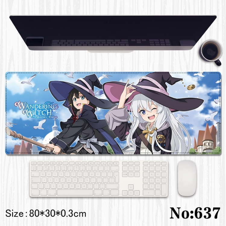 Wandering Witch Anime peripheral computer mouse pad office desk pad multifunctional pad 80X30X0.3cm