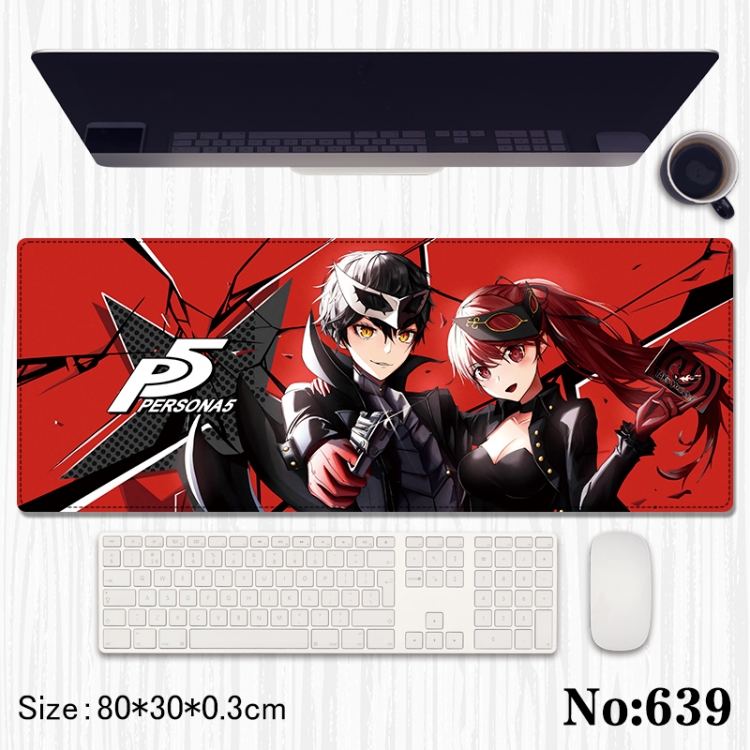 Megami Ibunroku Persona Anime peripheral computer mouse pad office desk pad multifunctional pad 80X30X0.3cm