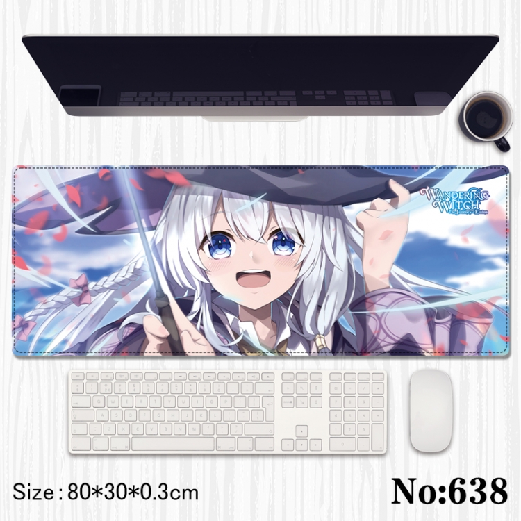 Wandering Witch Anime peripheral computer mouse pad office desk pad multifunctional pad 80X30X0.3cm