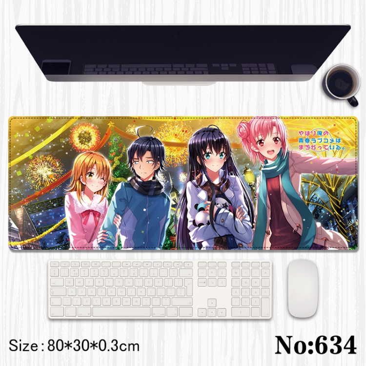 My youth romance story really has a problem Anime peripheral computer mouse pad office desk pad multifunctional pad 80X3