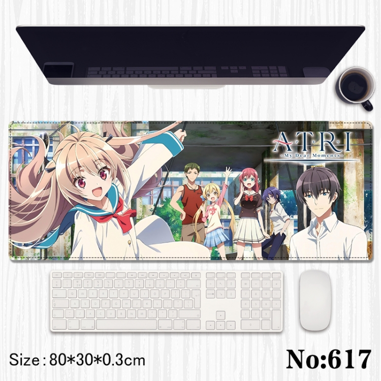 ATRI -My Dear Moments Anime peripheral computer mouse pad office desk pad multifunctional pad 80X30X0.3cm