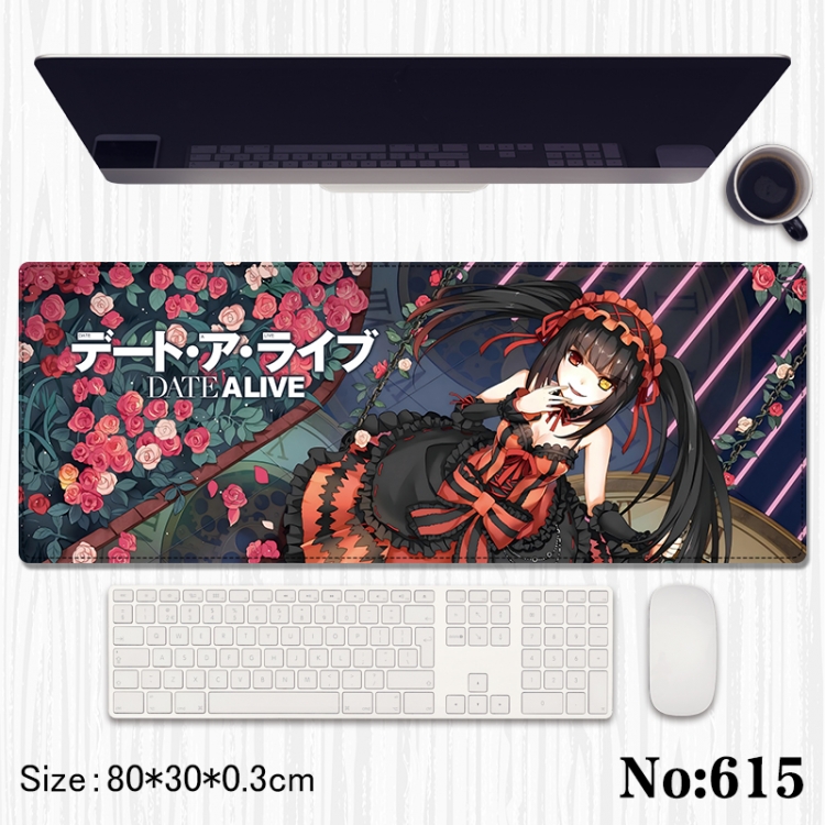 Date-A-Live Anime peripheral computer mouse pad office desk pad multifunctional pad 80X30X0.3cm