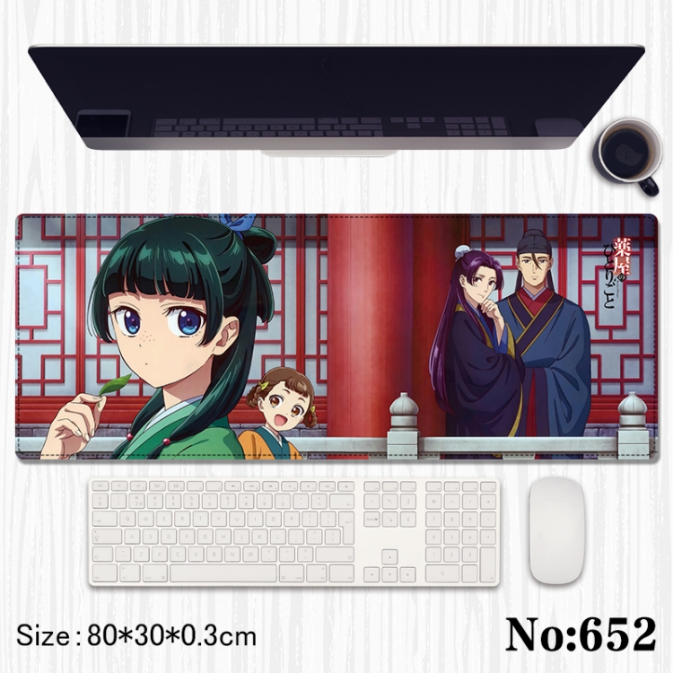 The Apothecary Diaries Anime peripheral computer mouse pad office desk pad multifunctional pad 80X30X0.3cm