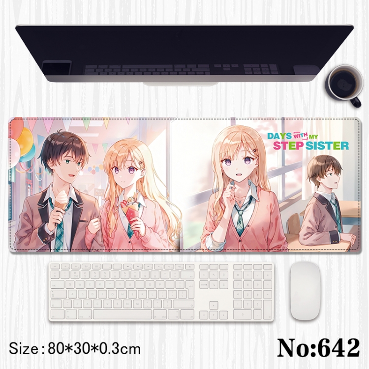 Gimai Seikatsu  Anime peripheral computer mouse pad office desk pad multifunctional pad 80X30X0.3cm