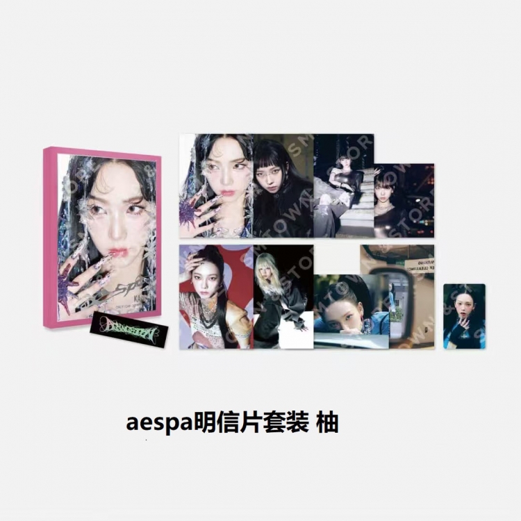 aespa Postcard photo of Korean celebrities around 18X14cm style D