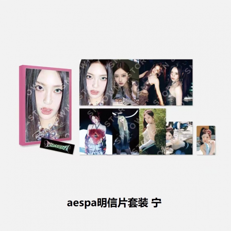 aespa Postcard photo of Korean celebrities around 18X14cm style A