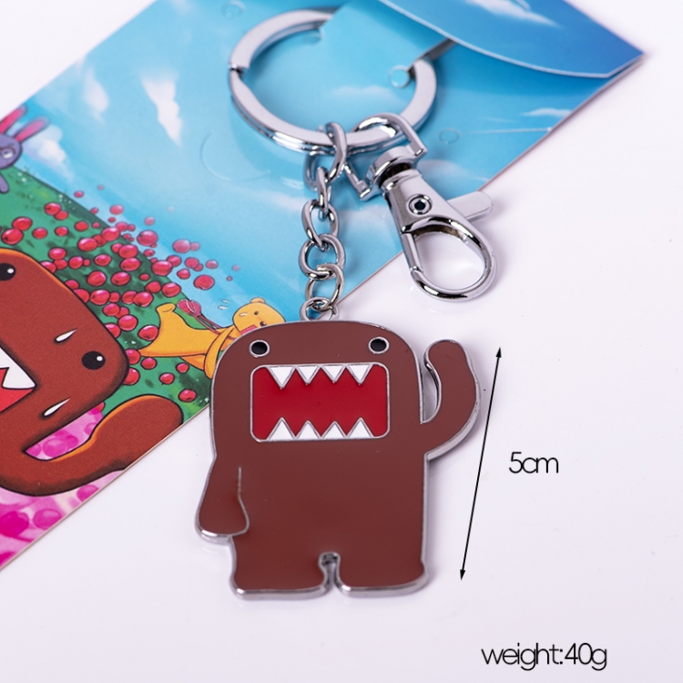 Domo-kun Animation peripheral metal keychain pendant price for 5 pcs