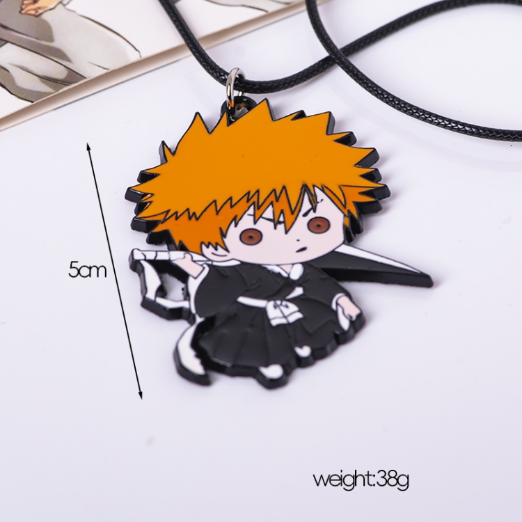 Bleach q-version Animation peripheral leather rope necklace pendant price for 5 pcs