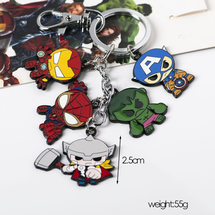 The avengers allianc Anime peripheral skewer keychain pendant