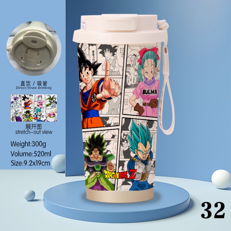 DRAGON BALL Anime peripheral stainless steel coffee cup 520ML