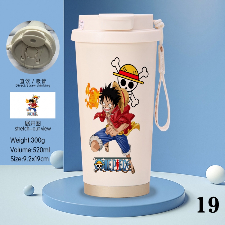 One Piece Anime peripheral stainless steel coffee cup 520ML