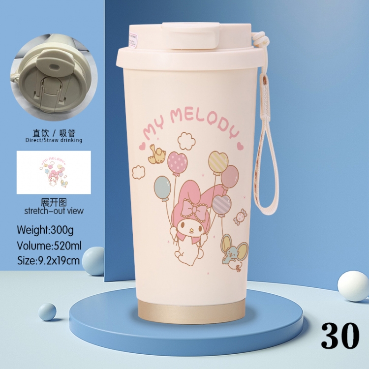 melody  Anime peripheral stainless steel coffee cup 520ML