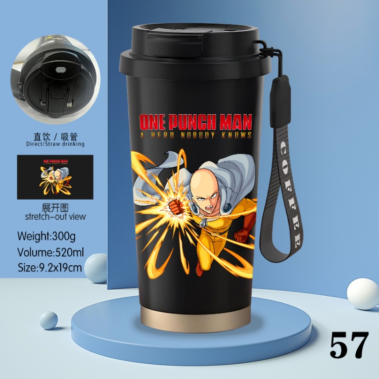 One Punch Man Anime peripheral stainless steel coffee cup 520ML