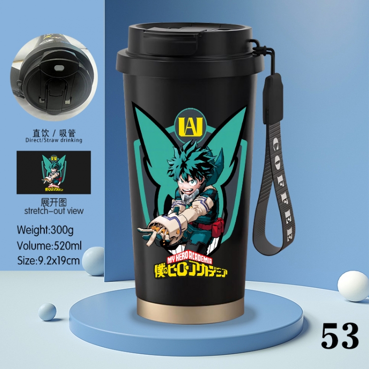 My Hero Academia Anime peripheral stainless steel coffee cup 520ML