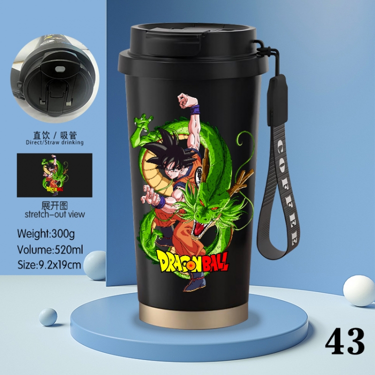 DRAGON BALL Anime peripheral stainless steel coffee cup 520ML