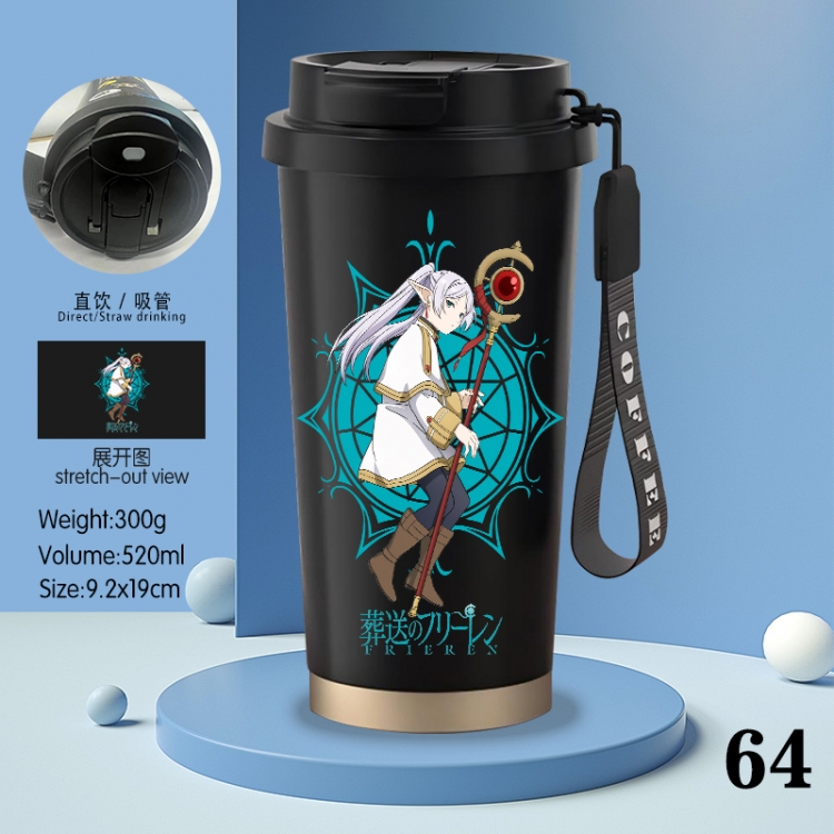 Frieren: Beyond Journey's Anime peripheral stainless steel coffee cup 520ML