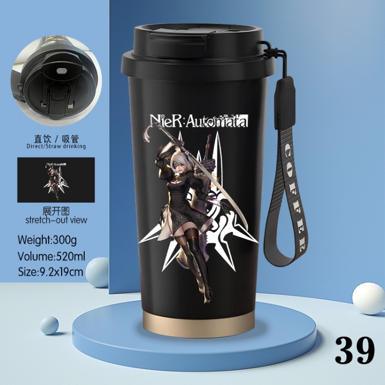 Nier:Automata Anime peripheral stainless steel coffee cup 520ML