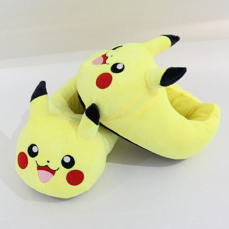 Pokemon Full foot crystal ultra soft PP cotton warm plush shoes 22cm