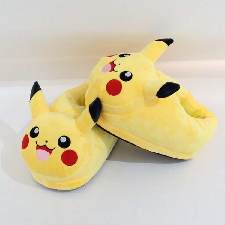 Pokemon Full foot crystal ultra soft PP cotton warm plush shoes 22cm