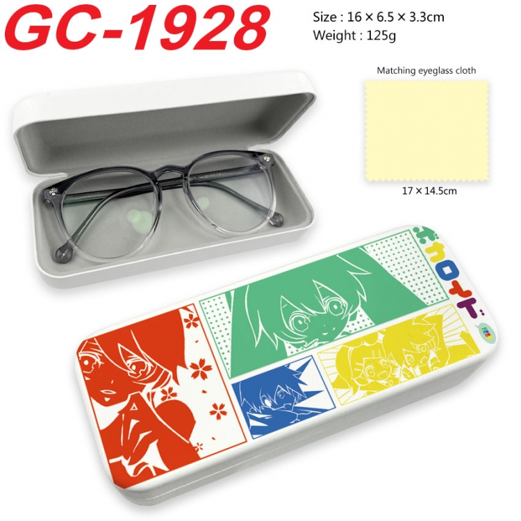 Hatsune Miku Anime UV printed PU leather material glasses case 16X6.5X3.3cm gc-1928