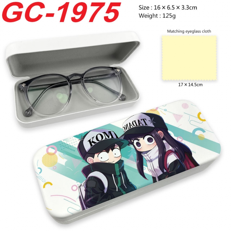 Komi-san wa, Komyushou Desu Anime UV printed PU leather material glasses case 16X6.5X3.3cm gc-1975