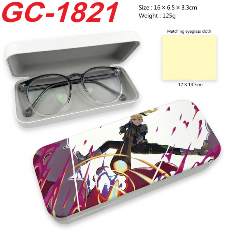 KAIJU NUMBER EIGHT  Anime UV printed PU leather material glasses case 16X6.5X3.3cm  gc-1821