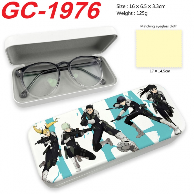 KAIJU NUMBER EIGHT  Anime UV printed PU leather material glasses case 16X6.5X3.3cm gc-1976