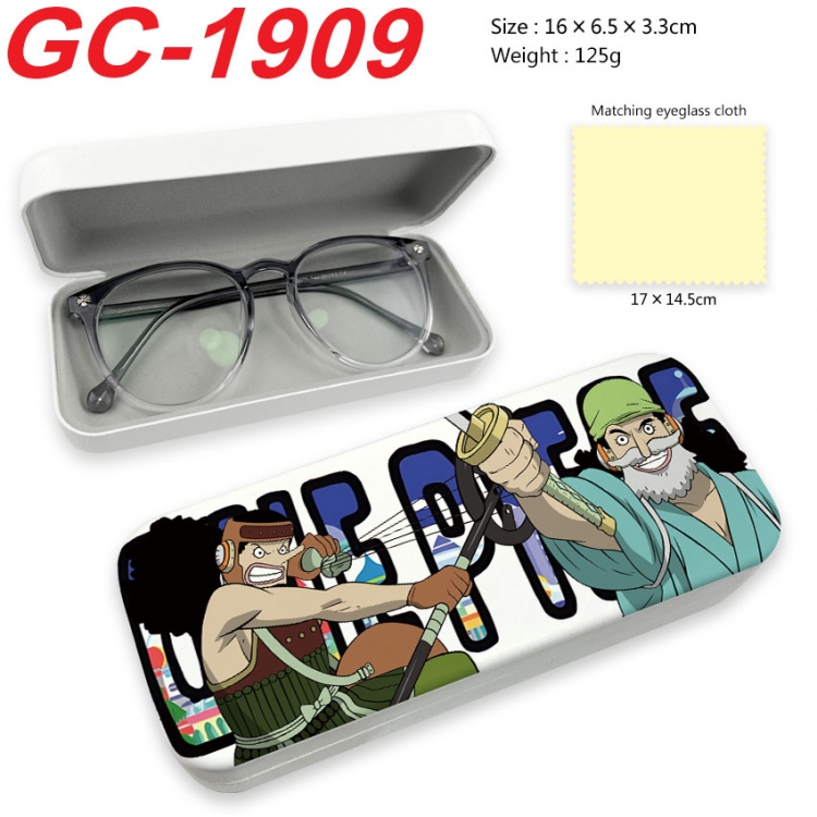 One Piece Anime UV printed PU leather material glasses case 16X6.5X3.3cm  gc-1909