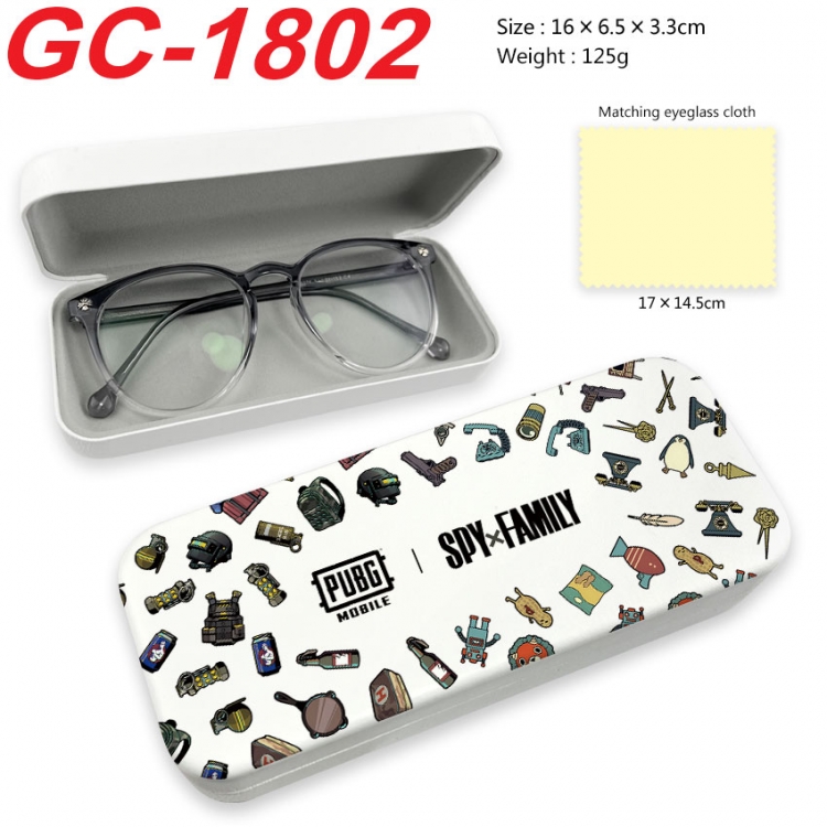 SPY×FAMILY Anime UV printed PU leather material glasses case 16X6.5X3.3cm  gc-1802