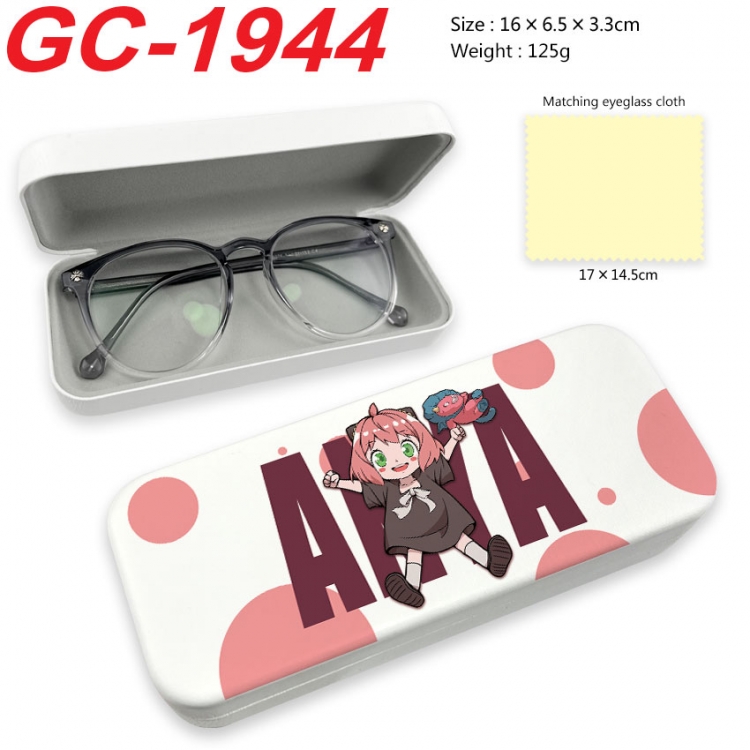 SPY×FAMILY Anime UV printed PU leather material glasses case 16X6.5X3.3cm gc-1944