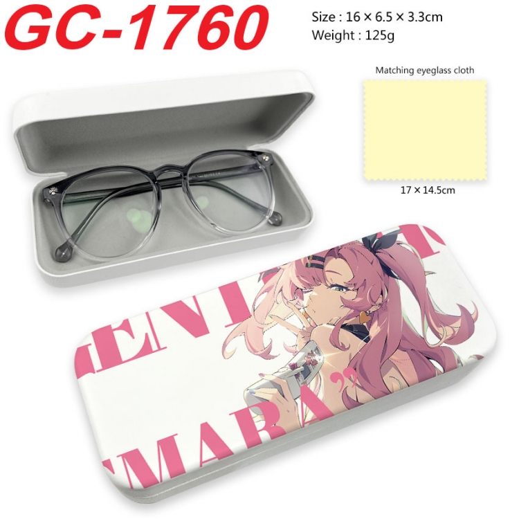 Zenless Zone Zero Anime UV printed PU leather material glasses case 16X6.5X3.3cm gc-1760