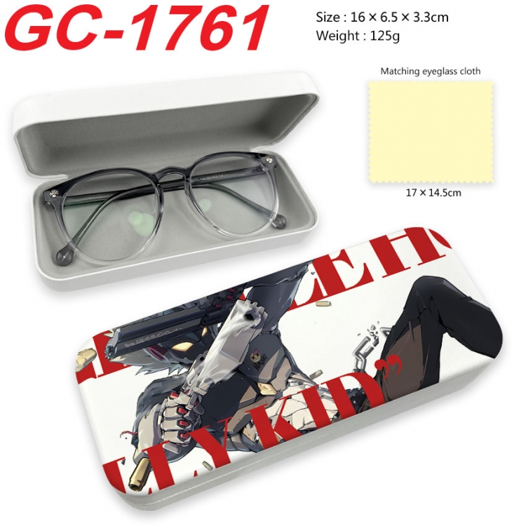 Zenless Zone Zero Anime UV printed PU leather material glasses case 16X6.5X3.3cm  gc-1761