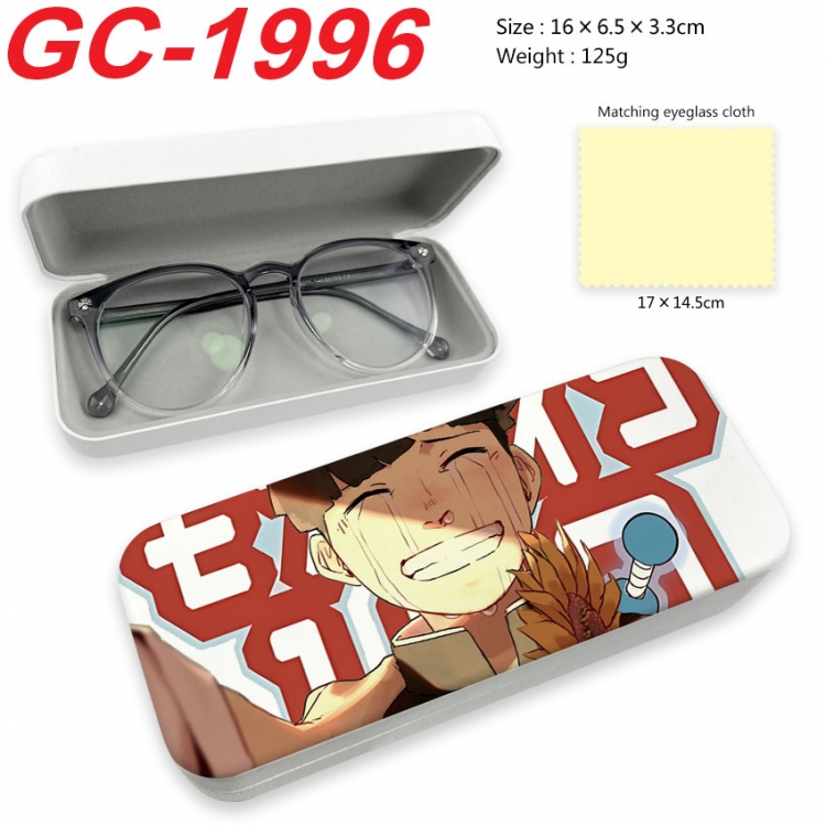 Mob Psycho 100 Anime UV printed PU leather material glasses case 16X6.5X3.3cm gc-1996